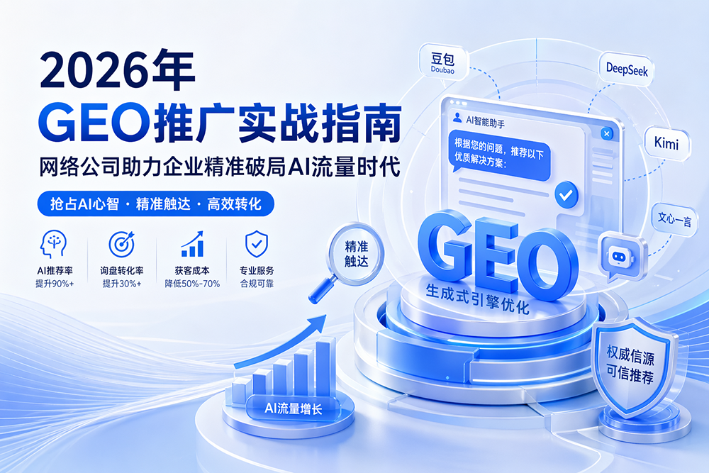 GEO推广实战指南：网络公司助力企业精准破局AI流量时代