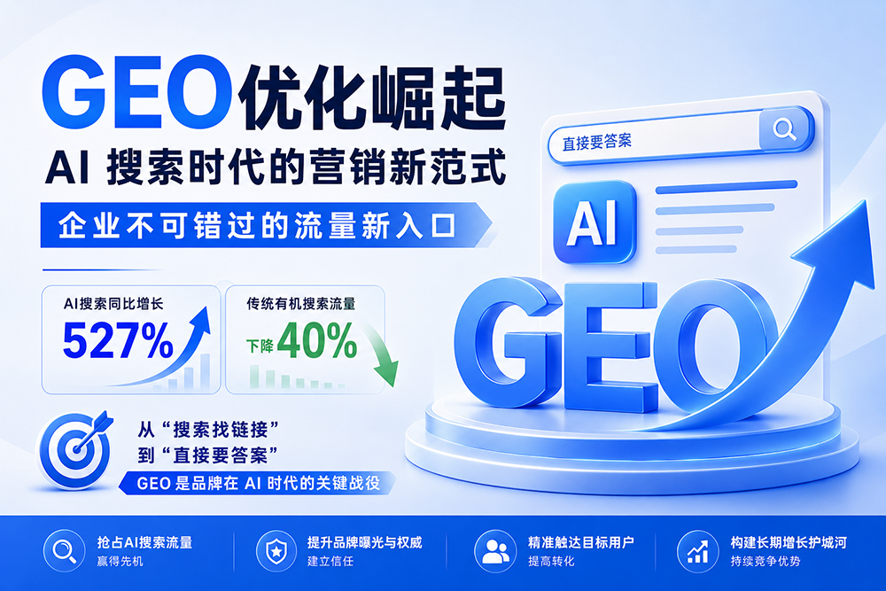 GEO优化崛起：AI 搜索时代的营销新范式，企业不可错过的流量新入口