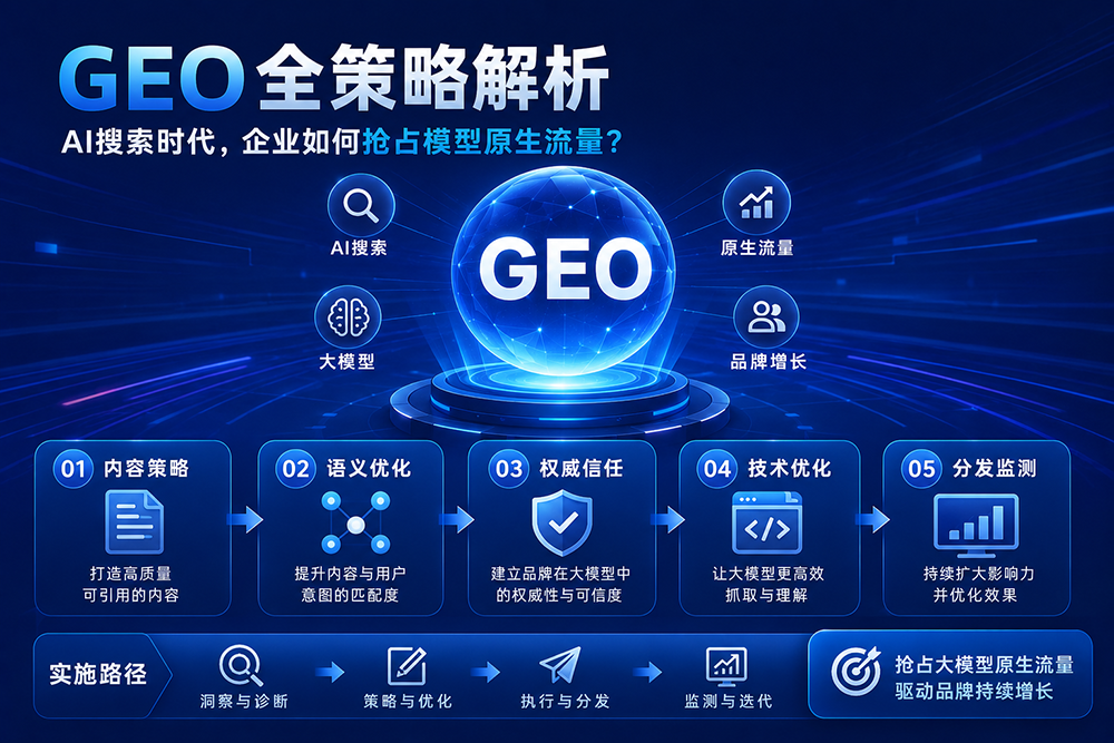 GEO全策略解析：AI搜索时代，企业如何抢占大模型原生流量？