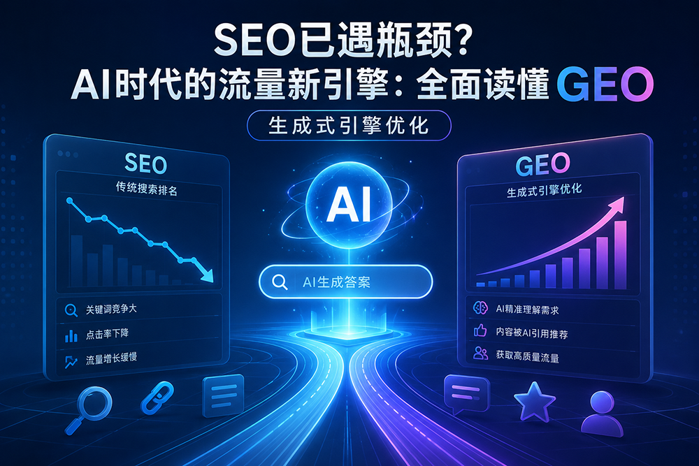 SEO 已遇瓶颈？AI 时代的流量新引擎：全面读懂 GEO (生成式引擎优化)