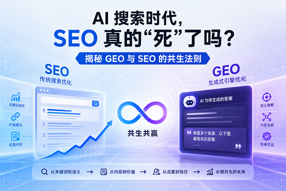 AI搜索时代，SEO真的“死”了吗？揭秘GEO与SEO的共生法则
