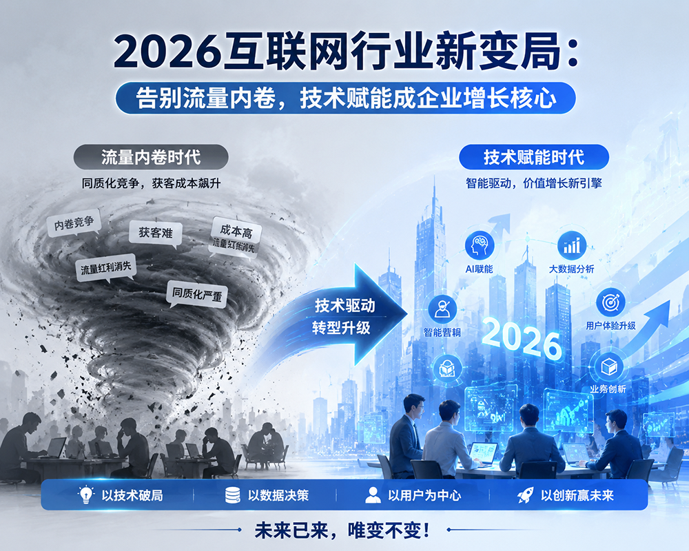 2026互联网行业新变局：告别流量内卷，技术赋能成企业增长核心