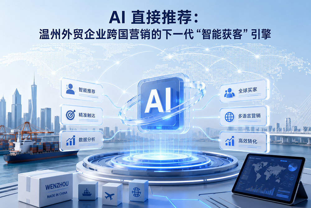 AI 直接推荐：温州外贸企业跨国营销的下一代“智能获客”引擎
