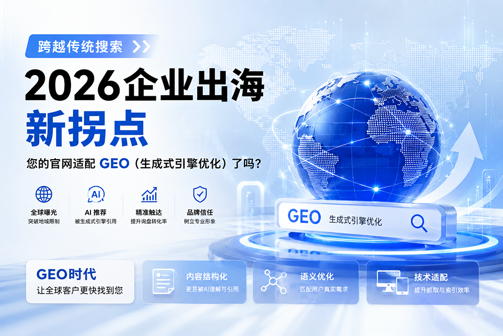 跨越传统搜索：2026企业出海新拐点，您的官网适配GEO（生成式引擎优化）了吗？