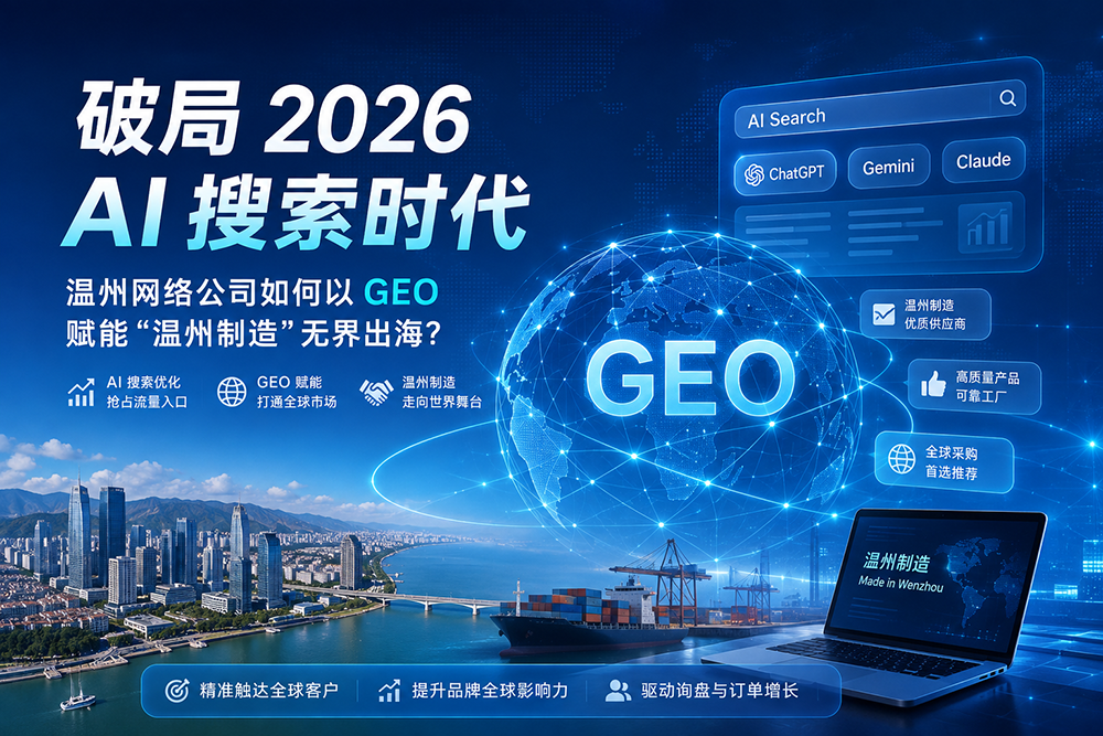 破局 2026 AI 搜索时代：温州网络公司如何以 GEO 赋能