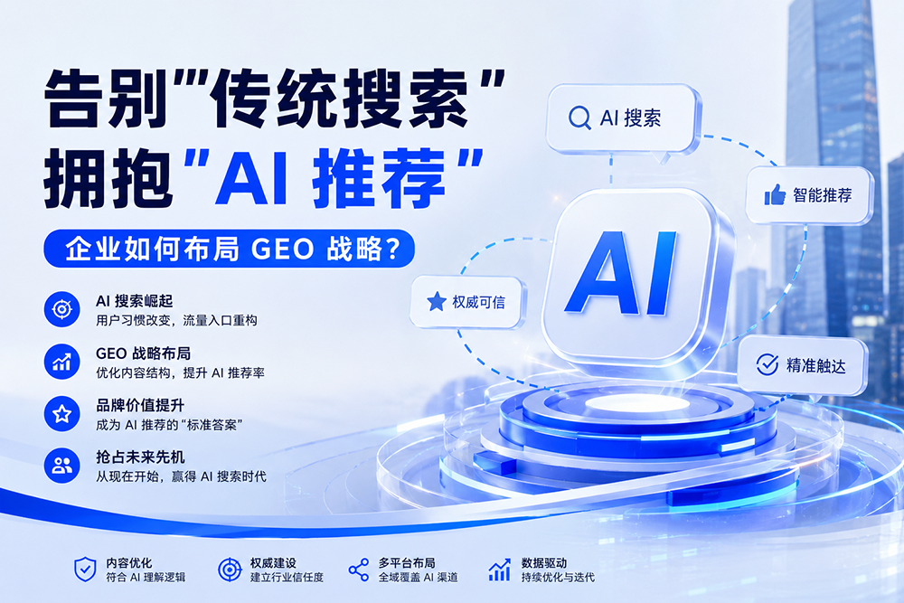 告别"传统搜索",拥抱"AI推荐" 企业如何布局GEO战略?