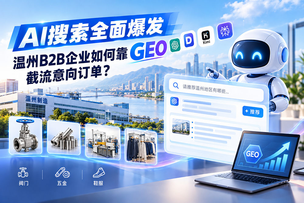 【行业前瞻】AI搜索全面爆发，温州B2B企业如何靠GEO截流意向订单？