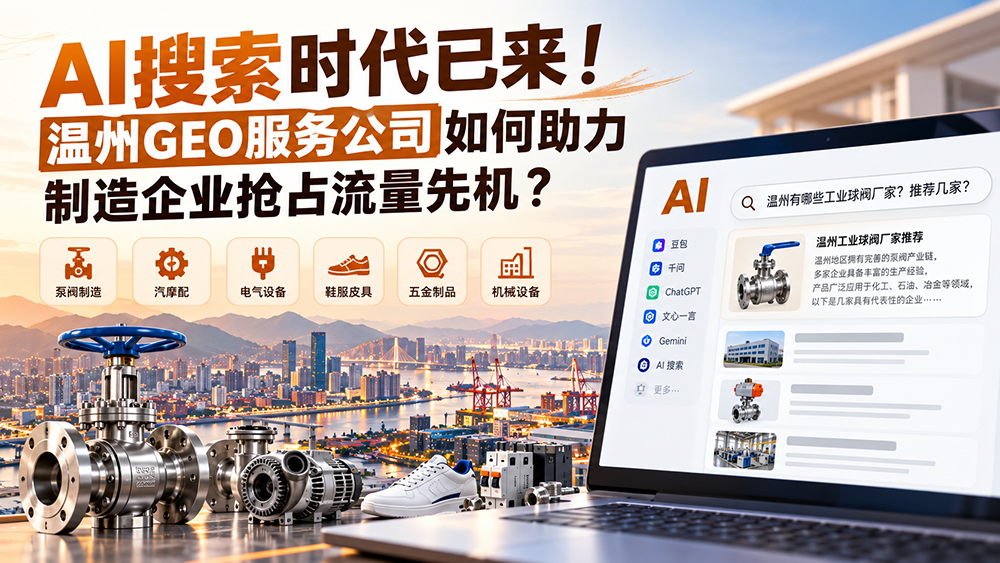 AI搜索时代已来！温州GEO服务公司如何助力制造企业抢占流量先机？