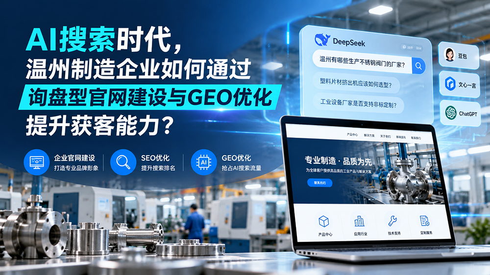 AI搜索时代，温州制造企业如何通过询盘型官网建设与GEO优化提升获客能力？
